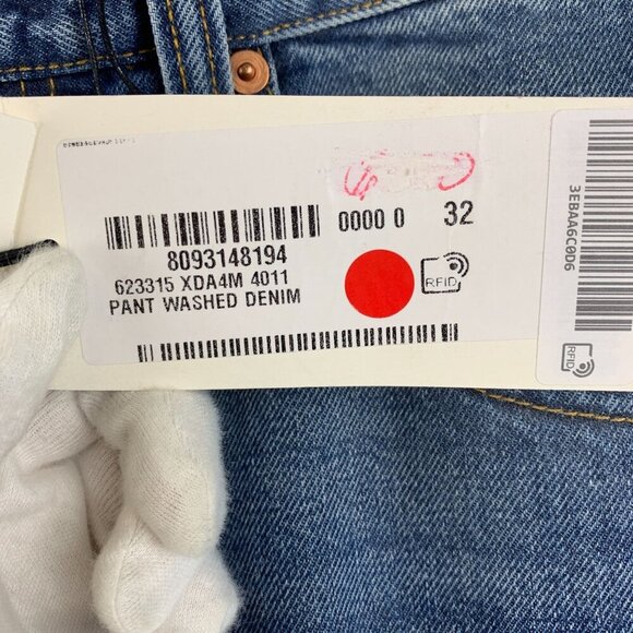 NWT Gucci High-Waisted Bootcut Jeans In Blue Size 32 - Picture 12 of 14